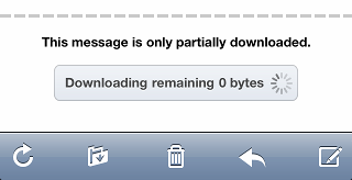 Download remaining 0 bytes